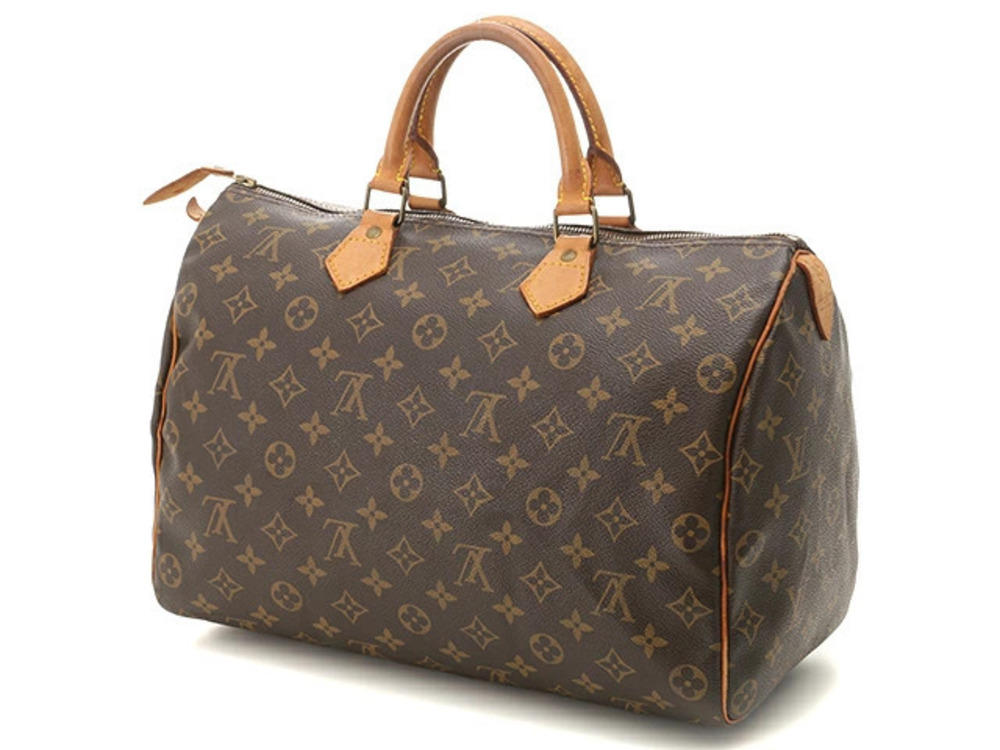Louis Vuitton Speedy Bag Monogram Handbag Boston Brown